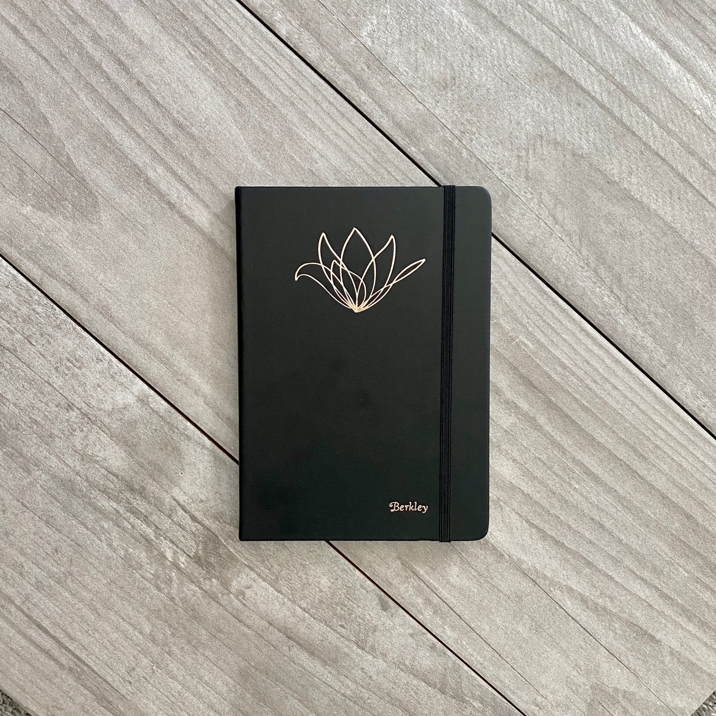Black Dotted Personalized Journal