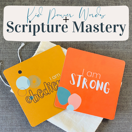 NEW! Kid Power Words + Scripture Mastery Cards