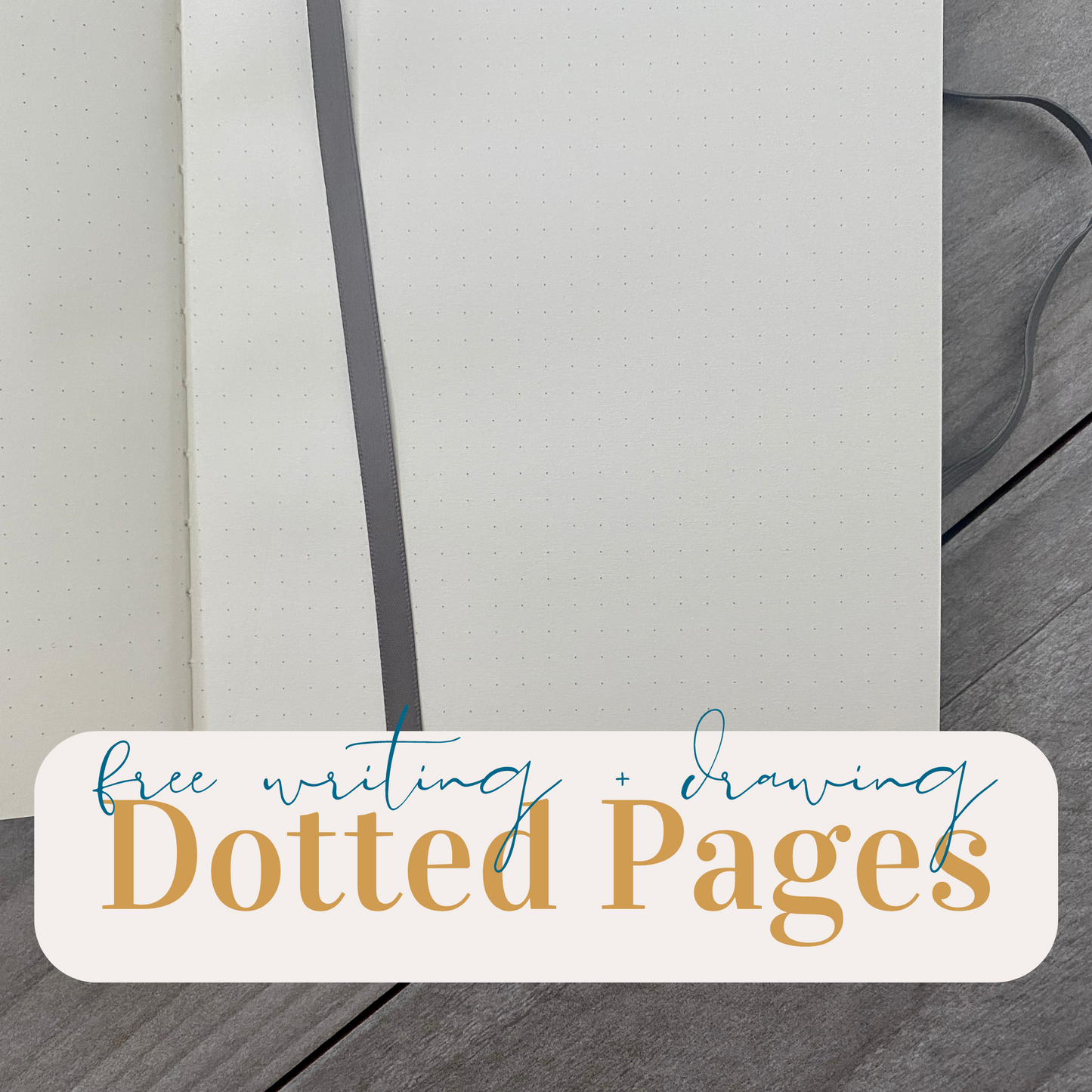 Gray Dotted Personalized Journal