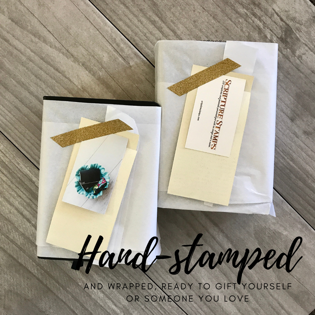 Hand-stamped and wrapped by Jessie Anne