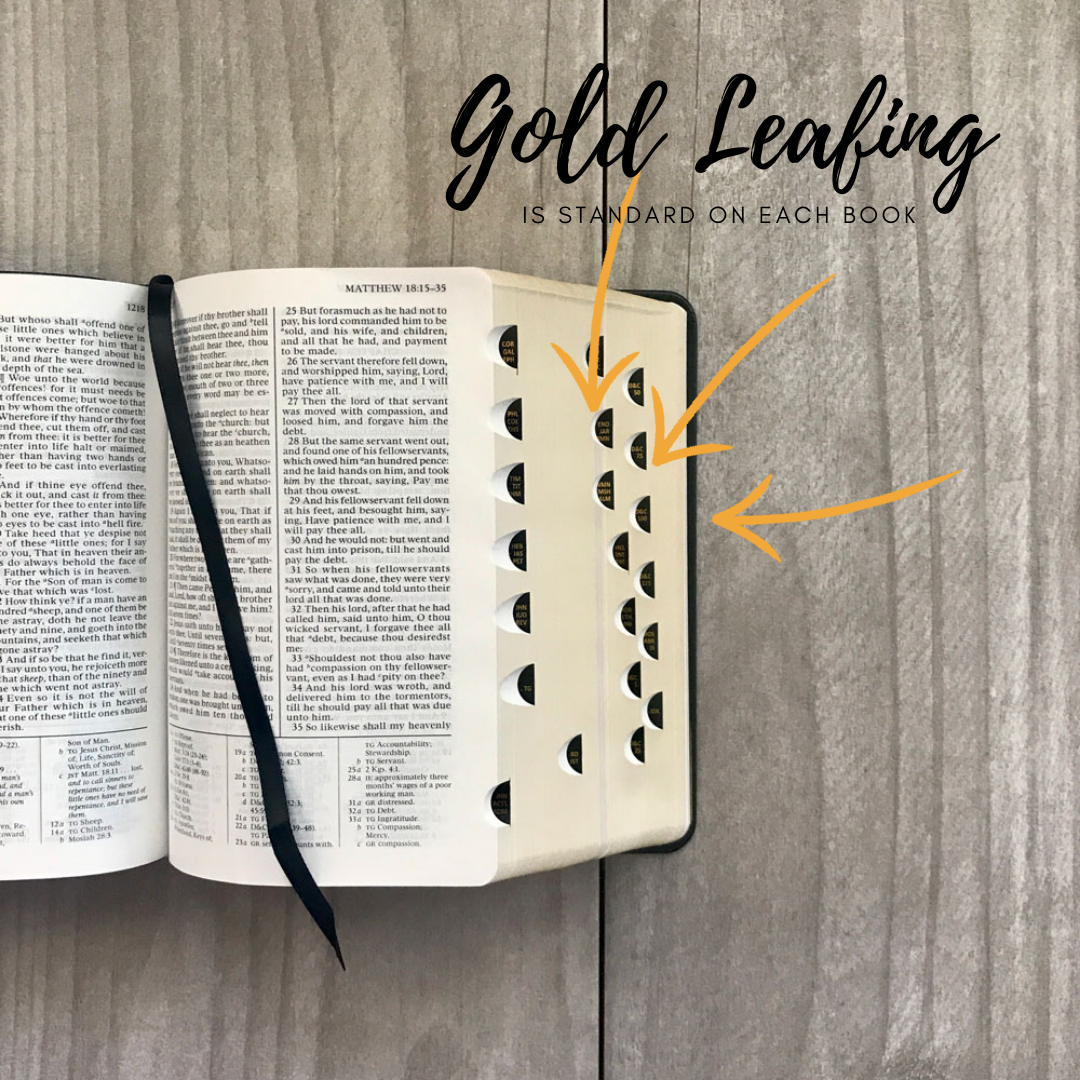 LDS Quad scriptures have gold leafing