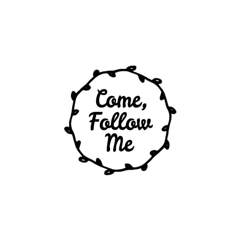 Come Follow Me Stamp can be engraved on LDS scriptures, by Scripture Stamps