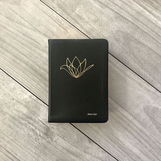 Tulip Outline Stamp can be engraved on LDS scriptures, by Jessie Anne